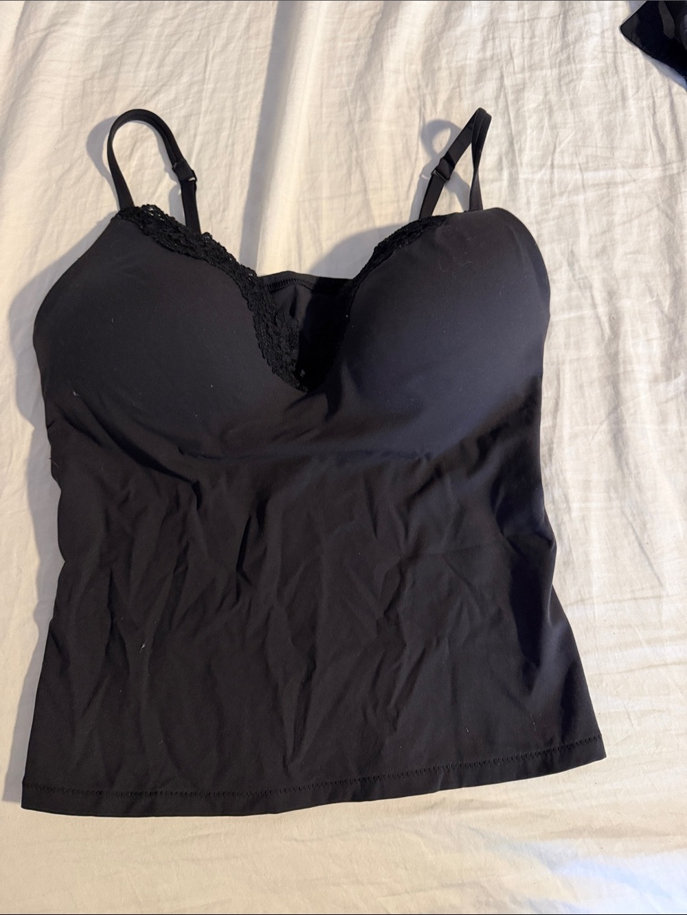 SKIMS Black Adjustable-Strap Bralette